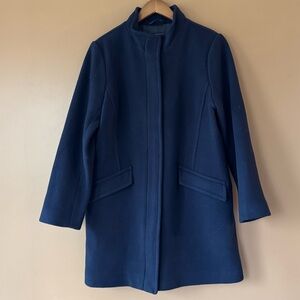 Talbots Italian Wool Navy Coat NWT 14